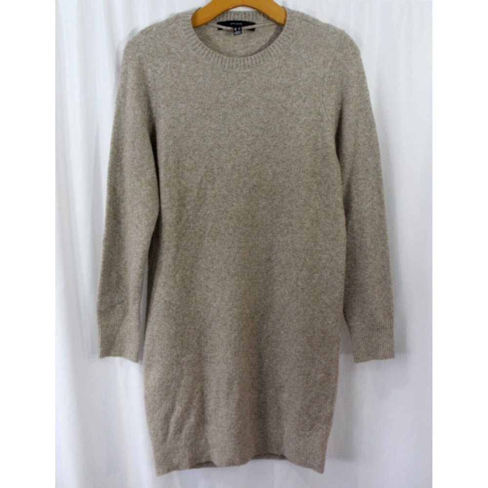 Vero Moda Womens Beige Long Sleeve Soft Sweater Dress XS
